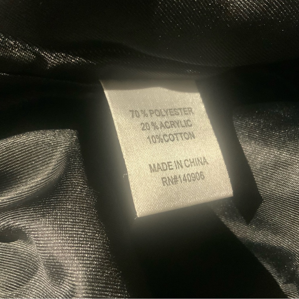 W.A.Y Wonderful & Young Bomber Jacket Black White Plaid Full Zip Grunge Y2K Sz M - Picture 12 of 12